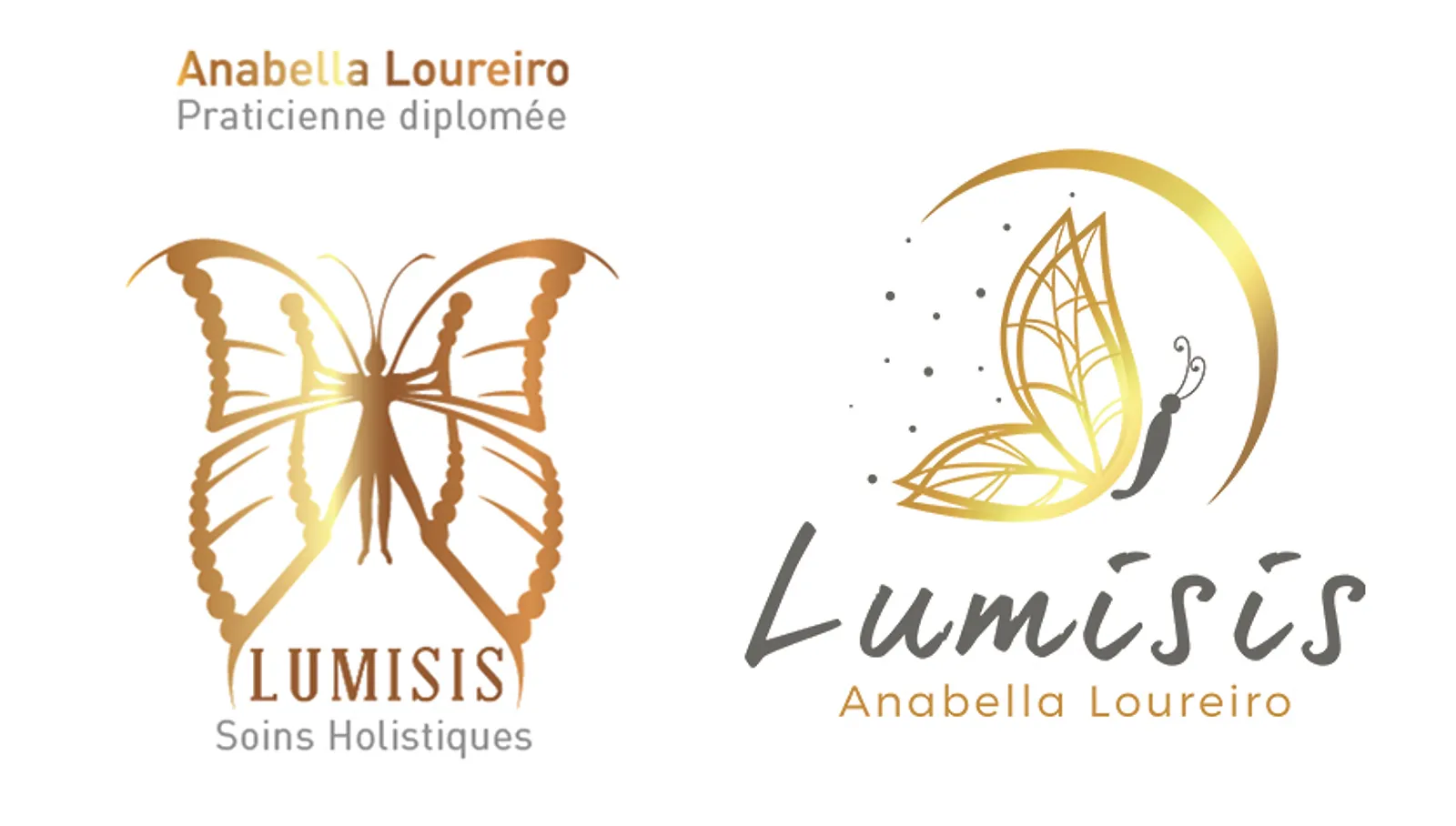 Lumisis soins holistiques vorher nachher redesign logo