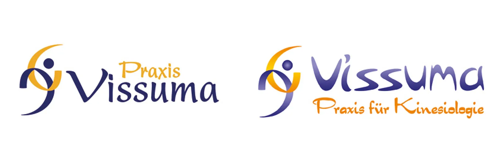 Praxis Vissuma vorher nachher redesign logo