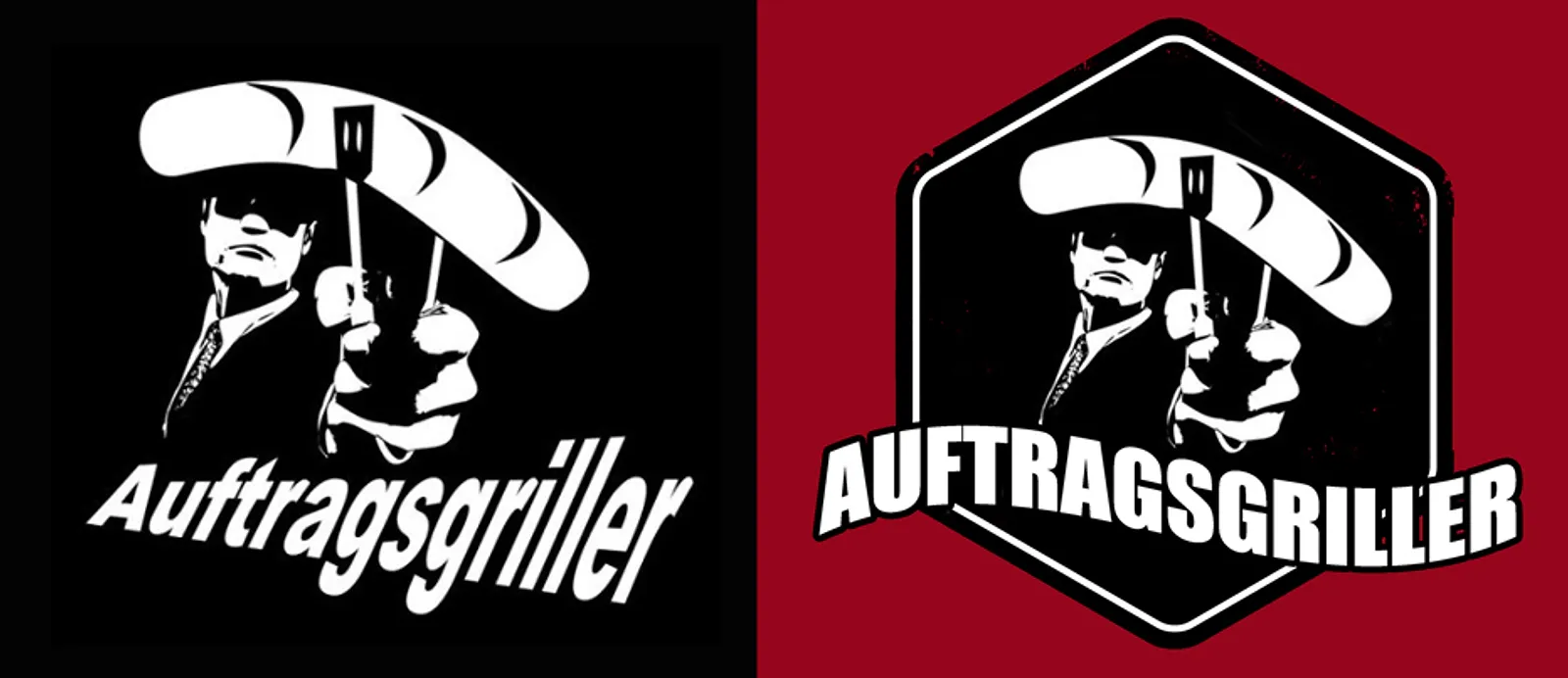 Auftragsgriller vorher nachher redesign logo
