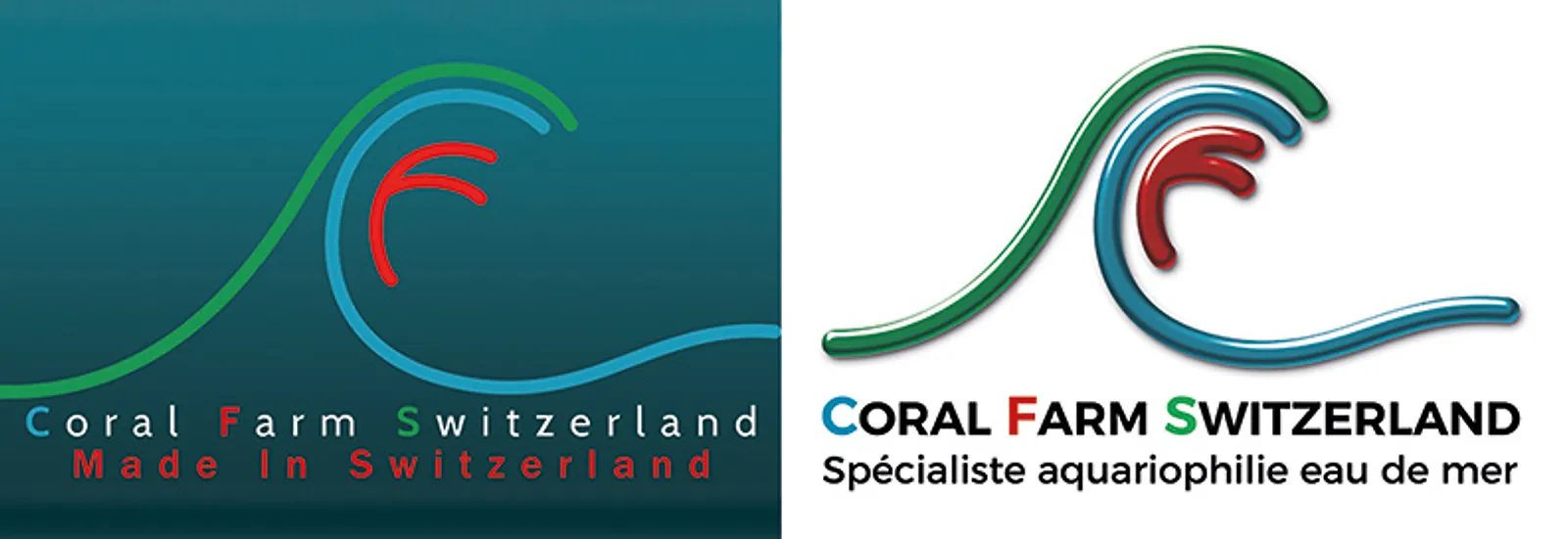 Coral Farm Switzerland vorher nachher redesign logo